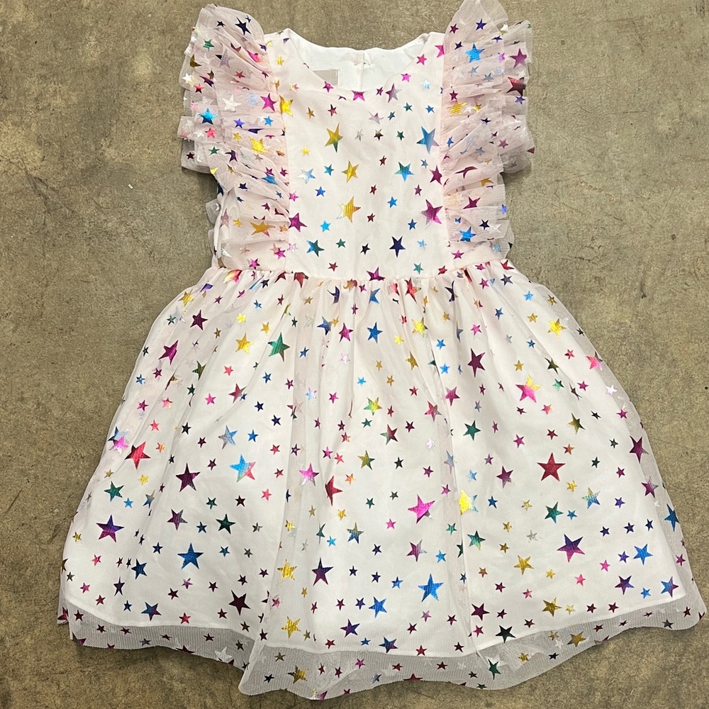 Pippa & Julie Toddler Dress with Pink Satin Label